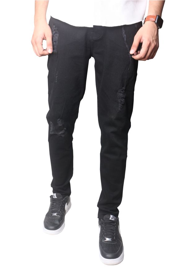 VICTORIA - JET BLACK RIPPED